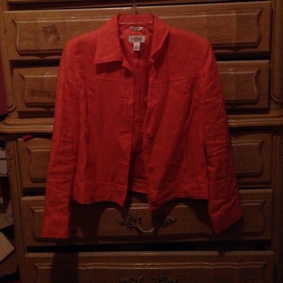Orange blazer