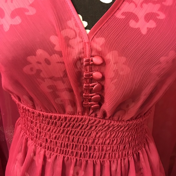 Pink Sheer Blouse - Picture 2 of 4