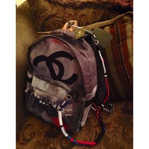 Celebrity Chanel Graffiti Backpack 🎒