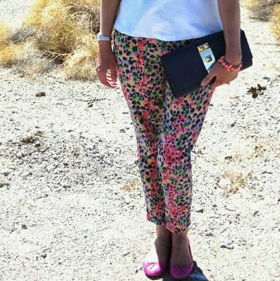 GAP Pants - Gap Color Floral Skinny Mini Khakis Pants