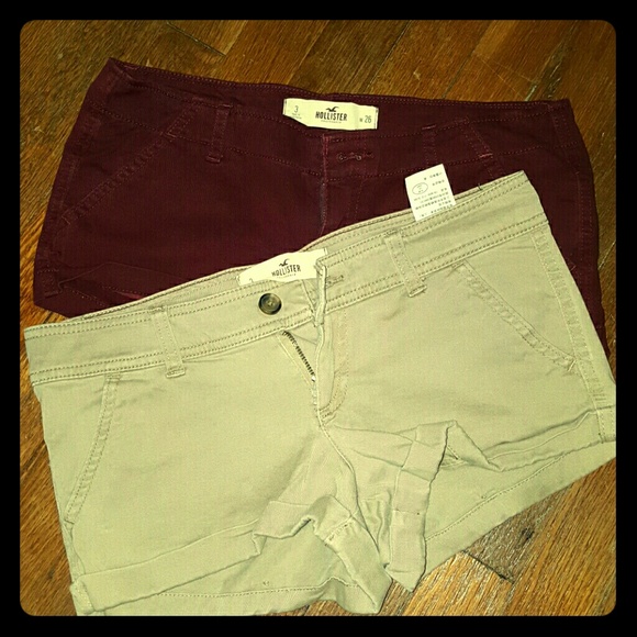 SOLD Two cute pairs of hollister shorts!