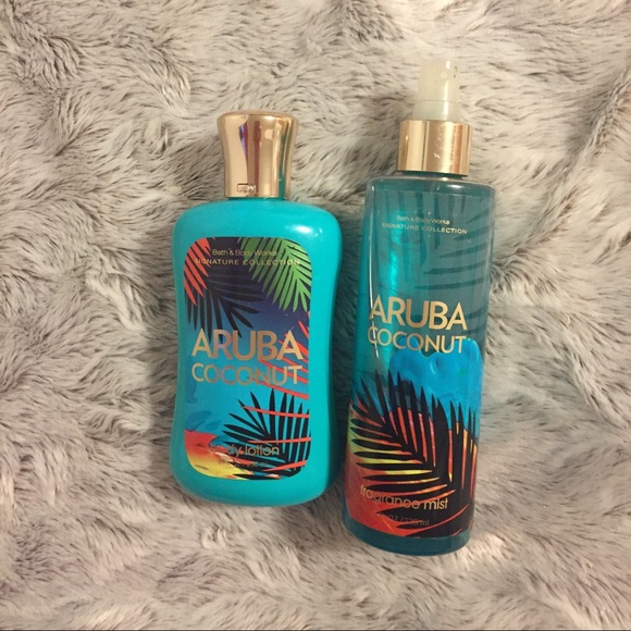 Body lotion and fragrance mist.