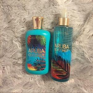Body lotion and fragrance mist.