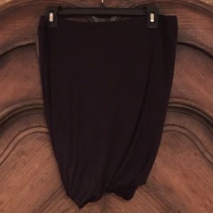 Leith crossover bubble skirt cotton black size L