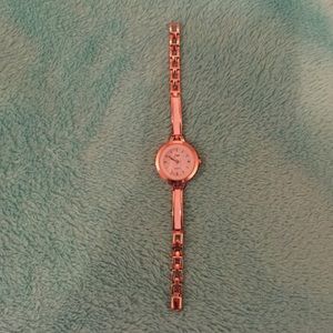 Gold slim watch Bracelet