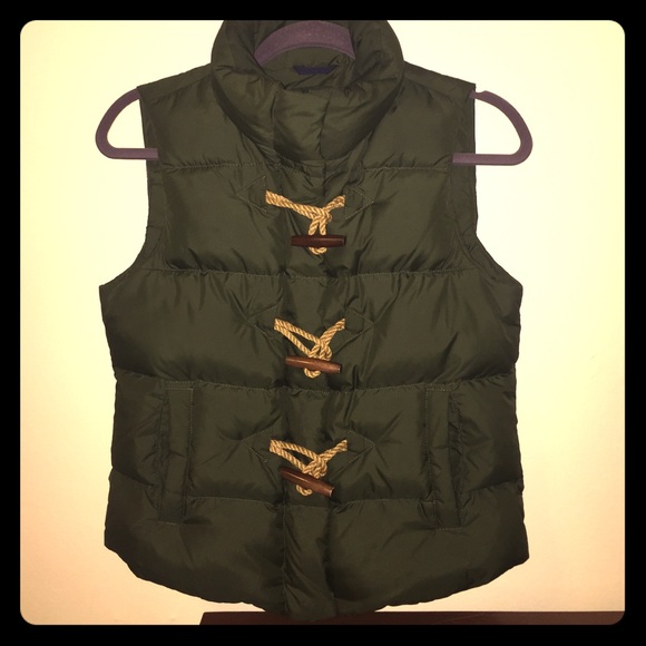 J. Crew Jackets & Blazers - J. Crew Rope Toggle Puffer Vest
