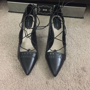 Zara leather heels