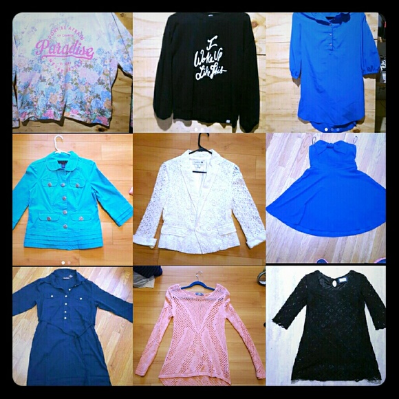Sweatshirts, dresses, cover up, jackets