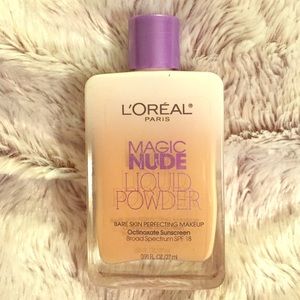 Magic nude liquid powder foundation.