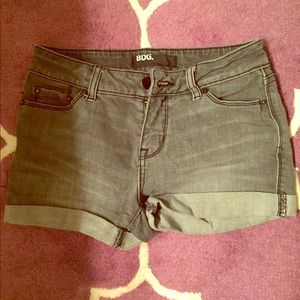 BDG Grey Jean Cuffed Shorts