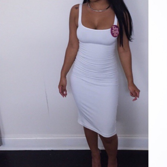 white American apparel dress