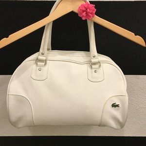 White Lacoste Bowling Bag