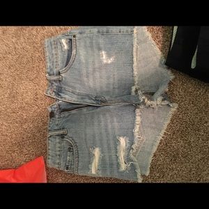 High wasted jean shorts from urban outfitters