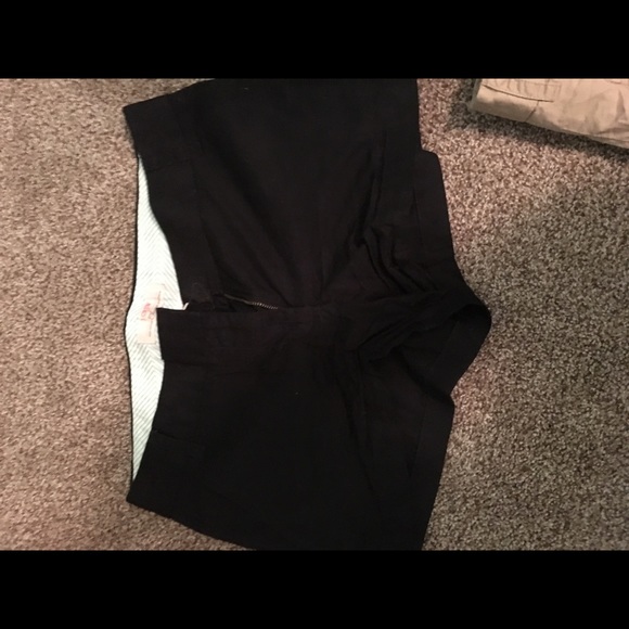 Black chino shorts