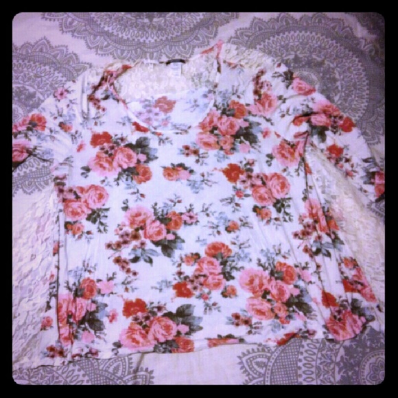 Floral deb flowy shirt