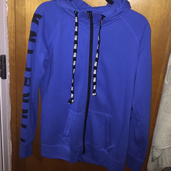 VS PINK Cobalt Blue Zip-up