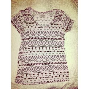 Aztec / Geometric Print Tee