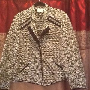 New with tags Chico's diamond jacquard jacket.