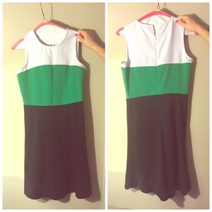 Michael Kors - summer dress. White. Green. Navy