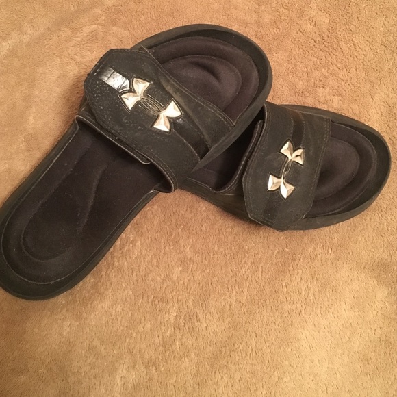 Under armour slide sandals. Worn before.