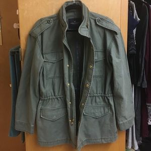 AE Olive Military Style Jacket NWOT