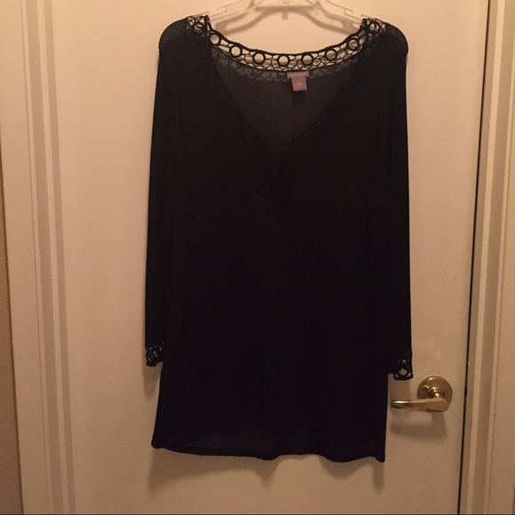 Black knit sweater