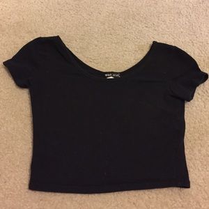 Black crop top