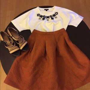 J. Crew white Jeweled t- shirt