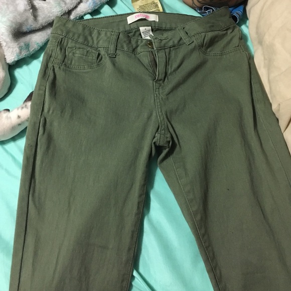 Olive green Pants - Picture 1 of 1
