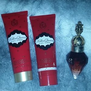 Katy Perry's "killer queen" lotion and perfume set