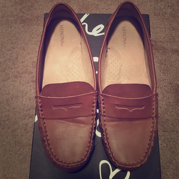 Never Been Worn Brown Loafers