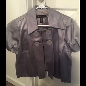 Short sliver suit coat short sleeve