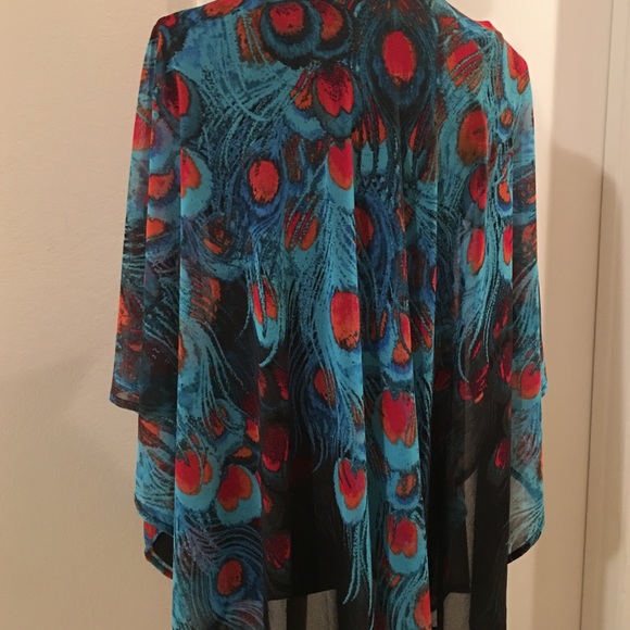 Splash Of Orange 1 Chiffon Beach Cover-Up - Picture 2 of 4