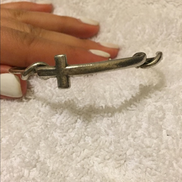 Alex & Ani Cross bracelet in silver-MAKE AN OFFER