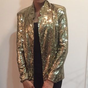 PJK gold sequin jacket. New w/ tags