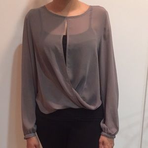 Bar III grey blouse. Great condition !