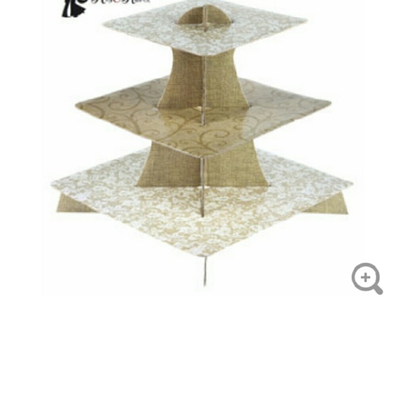 Two Burlap and lace cupcake holder