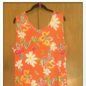 🔮Cute Orange Print Maxi Dress