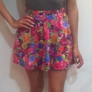 Forever 21 Floral Mini Skirt