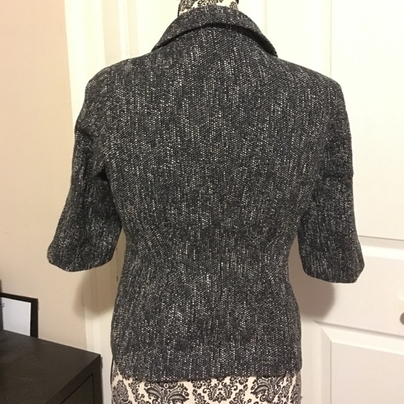 Talbots sweater button up shirt sleeve blazer - Picture 3 of 4