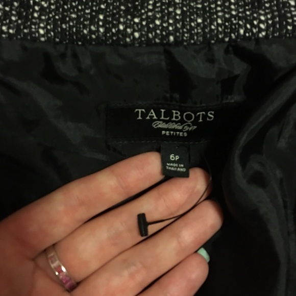 Talbots sweater button up shirt sleeve blazer - Picture 4 of 4