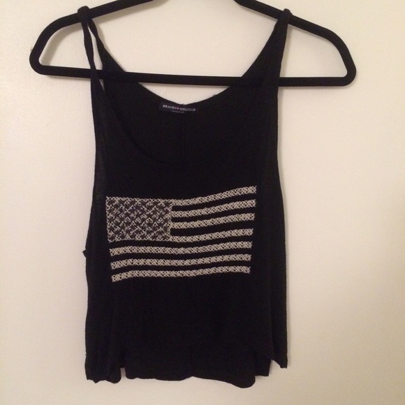 Brandy Melville American flag tank top