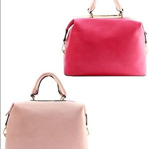 2016 rose quartz pink two tone adorable handbag