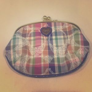 Coach Madras Frame Coin Purse