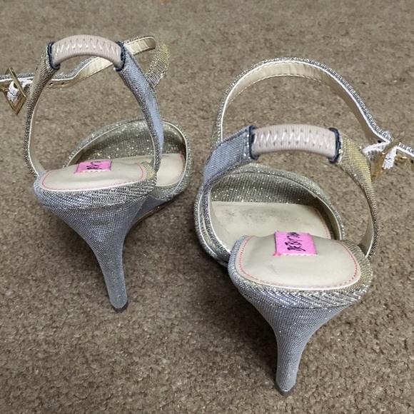 Betsey Johnson Duane glittery heels/wedges - Picture 3 of 4