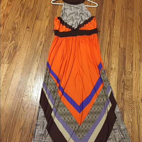 Boho tribal Maxi Dress Medium