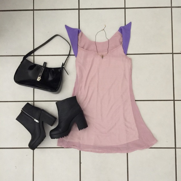 Pink chiffon dress