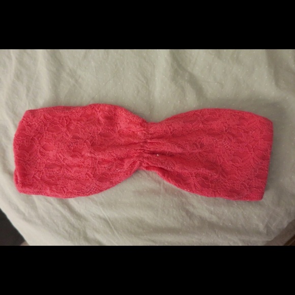 Pink Aerie Lace Bandeau - Picture 1 of 2
