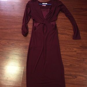 Cut out midi dress