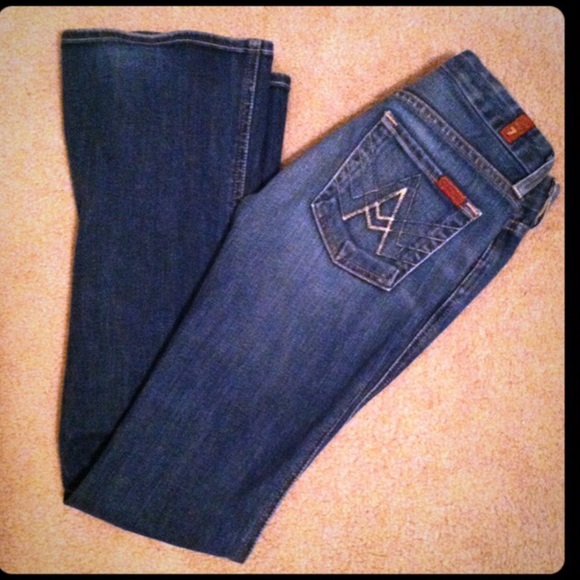 7 for all Mankind Denim - 7FAM SEVEN A Pocket Jeans Size 24 bell bottom